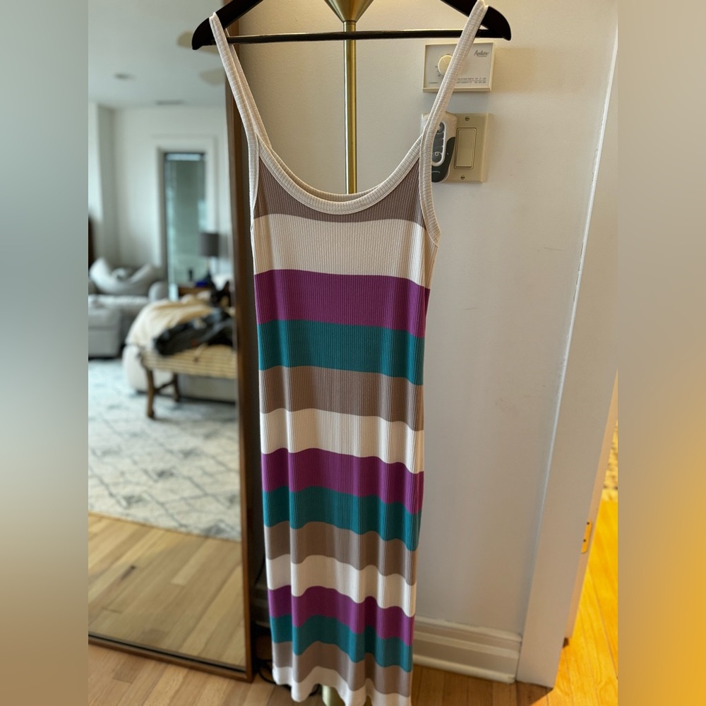 Z Supply | Cotton Striped Midi Dress | Size Small